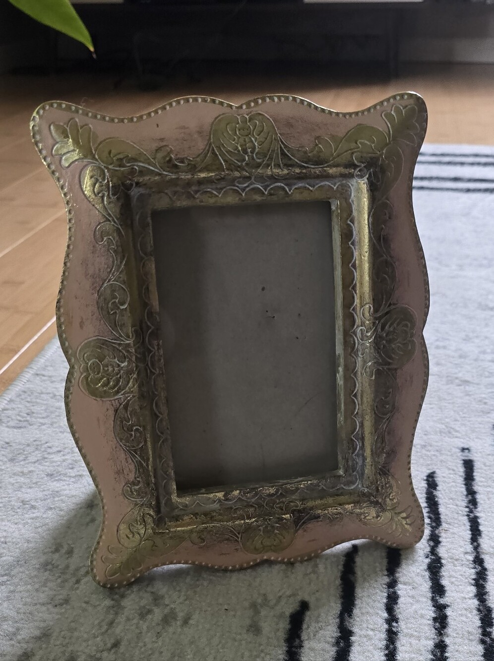 Decorative Pink and Gold Ornate Picture Frame - Elegant Home Accent - Picture 2 of 2